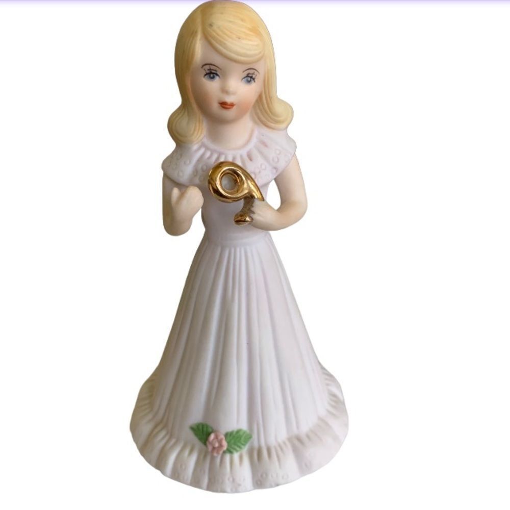Enesco Growing Up Girls Age 9 Figurine 1981 Birthday Collectible
